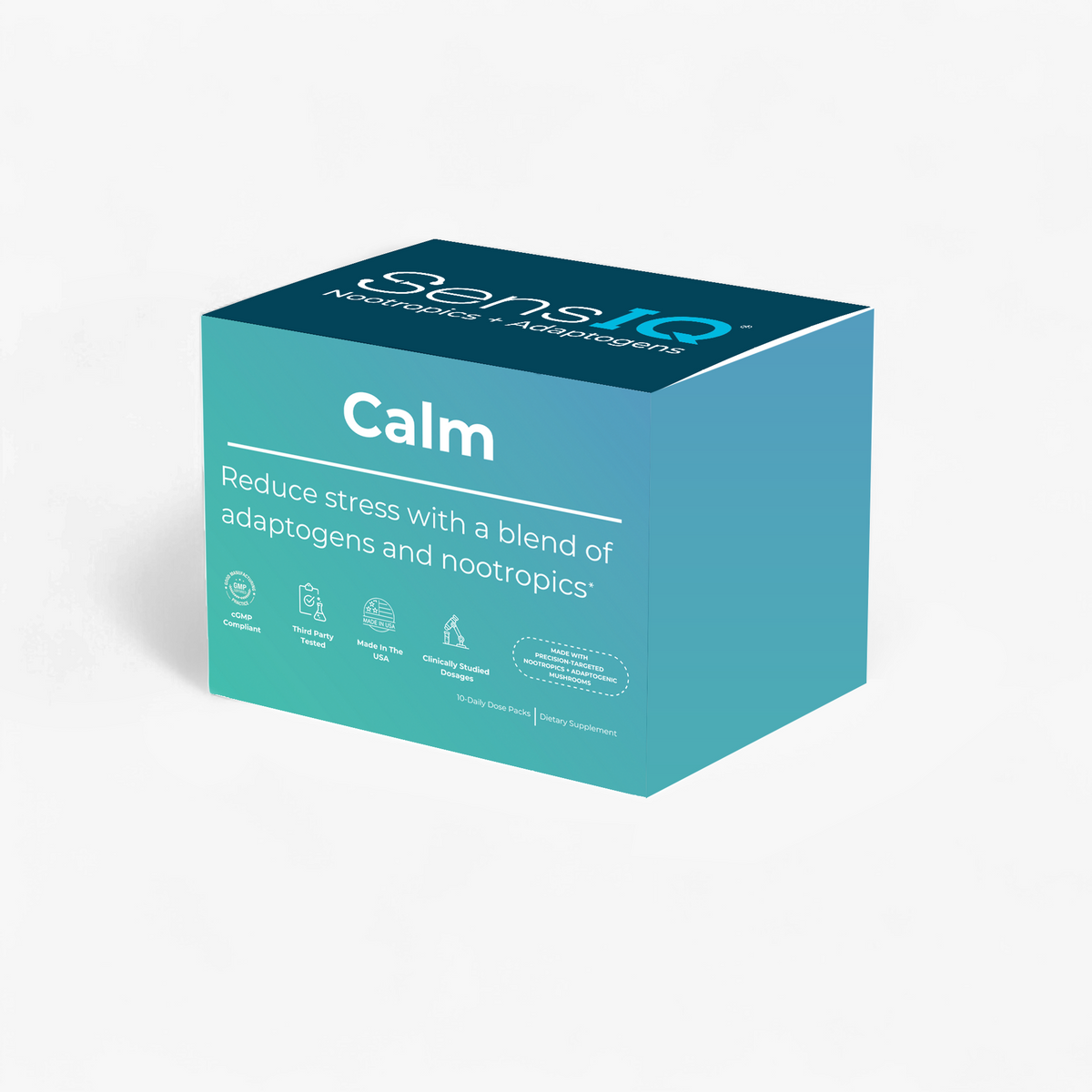 Calm Stress Relief Travel Packs | KSM-66 Ashwagandha + Magnesium | 10 Packets