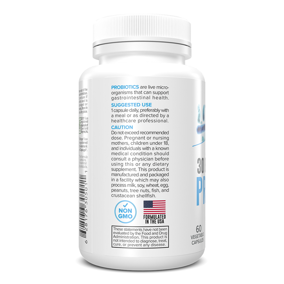 30 Billion Probiotic | 10 Strains for Gut, Immunity & Digestion | 60 Capsules