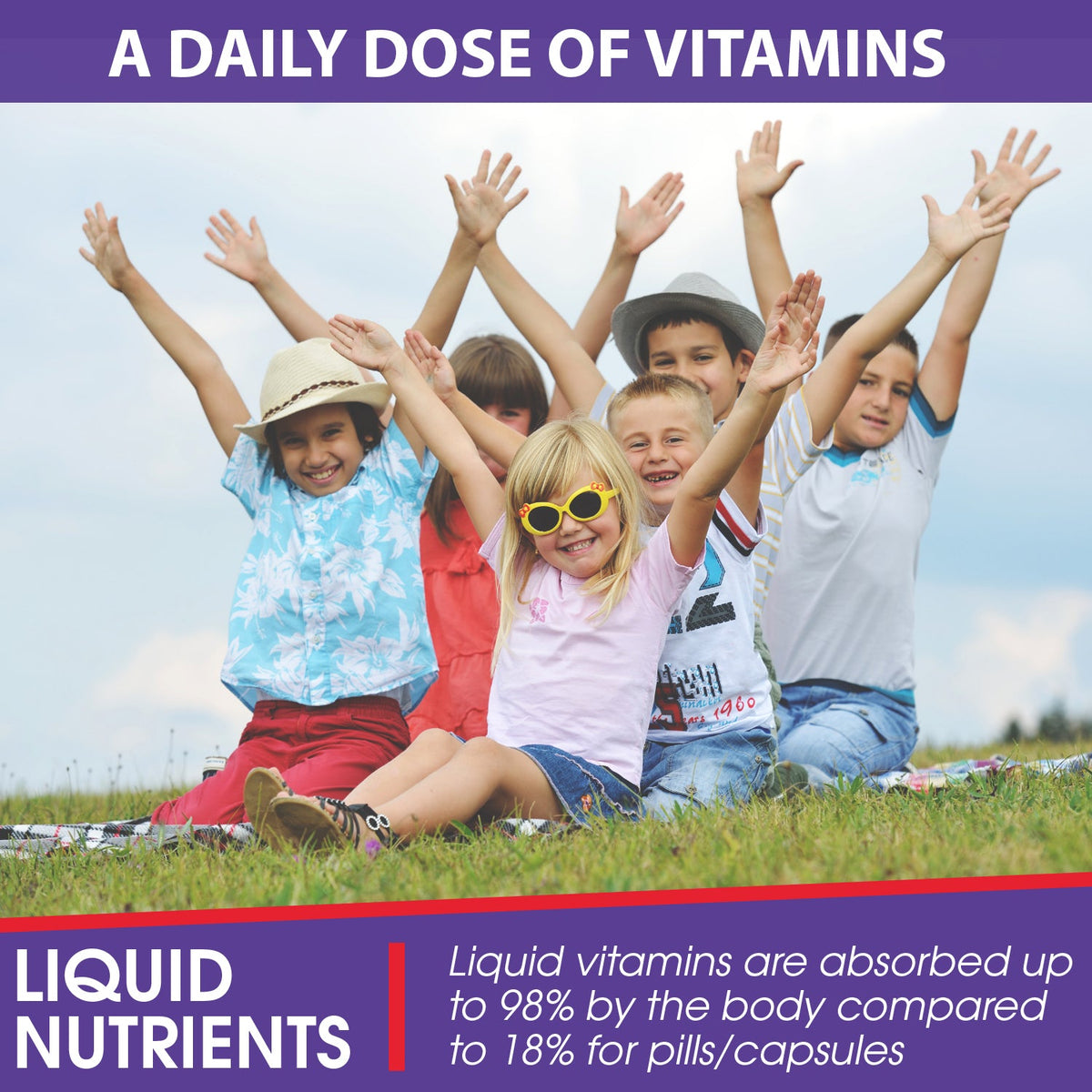 Kids' 27-in-1 Daily Liquid Multivitamin | Ages 4-12 | Natural Orange Mango | 16 Servings