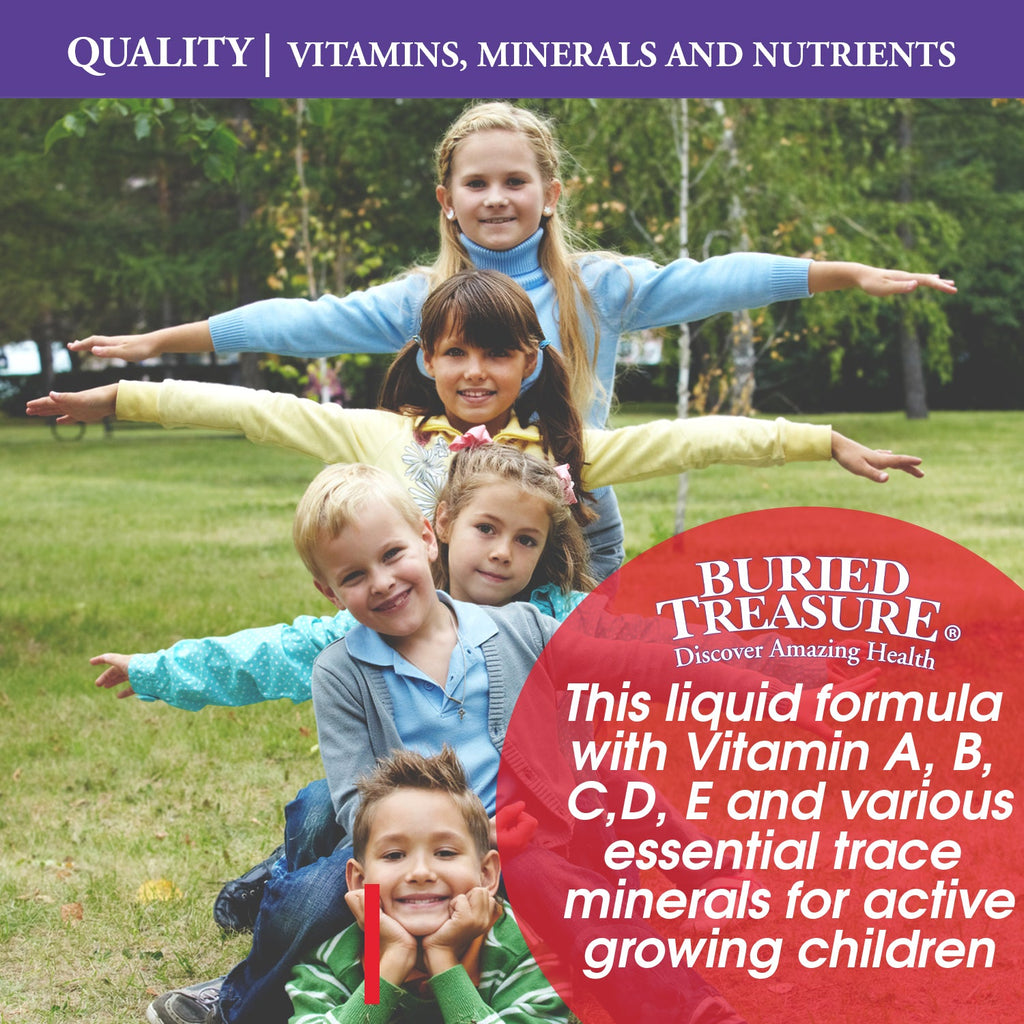 Kids' 27-in-1 Daily Liquid Multivitamin | Ages 4-12 | Natural Orange Mango | 16 Servings