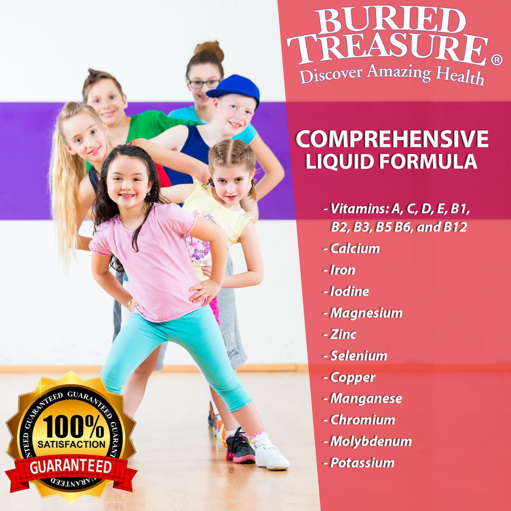 Kids' 27-in-1 Daily Liquid Multivitamin | Ages 4-12 | Natural Orange Mango | 16 Servings