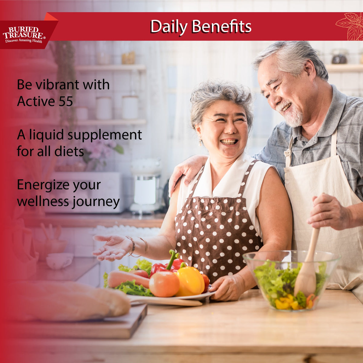 Active 55+ Daily Liquid Multivitamin | 40+ Nutrients, Superfoods & Fulvic Minerals | 33 oz