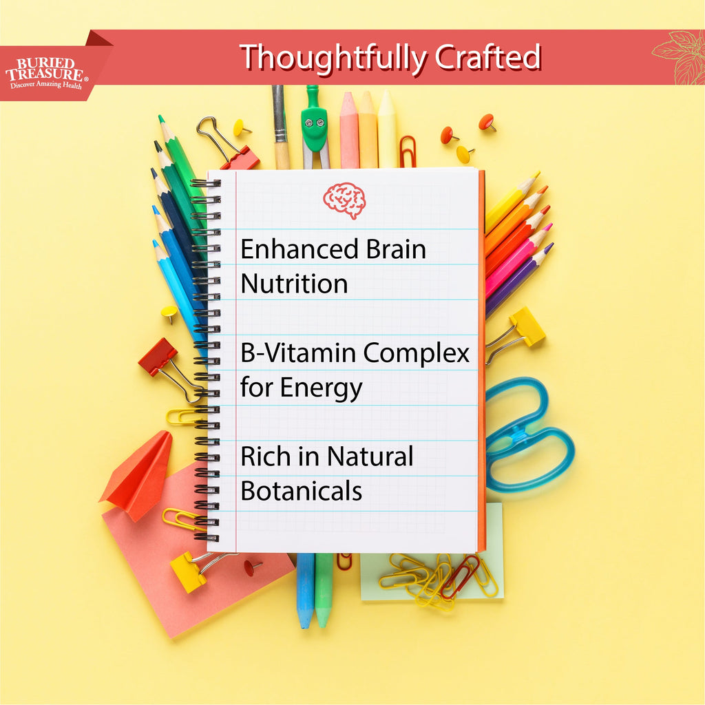 Kids' Brain & Focus Support Liquid | DHA, B-Vitamins & Phospholipids | Natural Raspberry | Ages 4+ | 16 oz