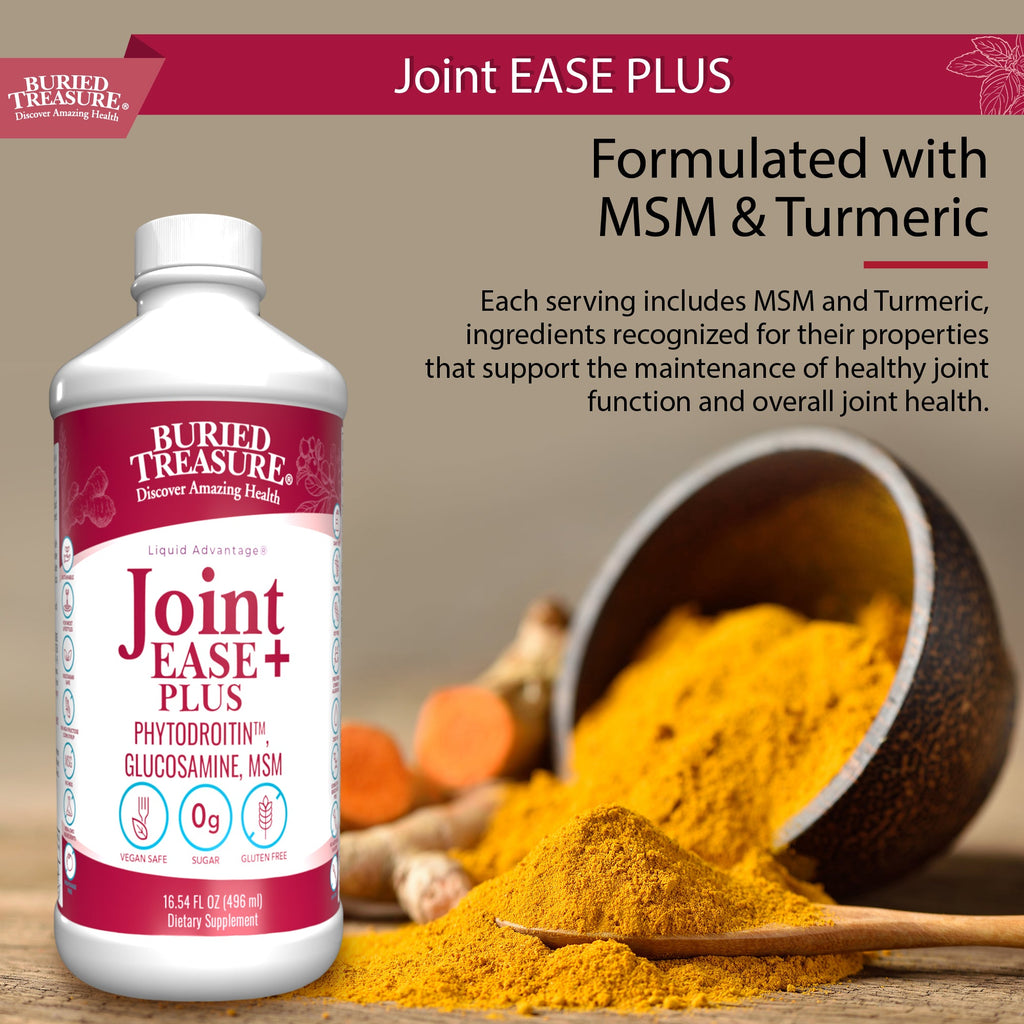 Joint Ease Plus Liquid | Glucosamine, MSM, Turmeric & Collagen Support | 16 fl oz