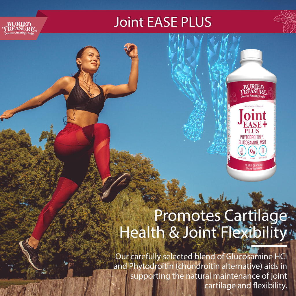 Joint Ease Plus Liquid | Glucosamine, MSM, Turmeric & Collagen Support | 16 fl oz