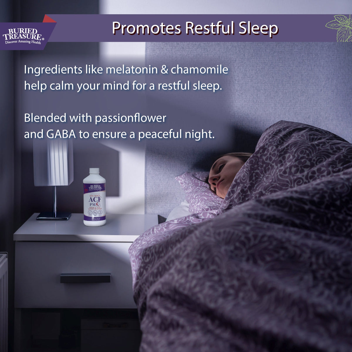 Nighttime Immune & Sleep Support Liquid | Melatonin, Elderberry & Magnesium Glycinate