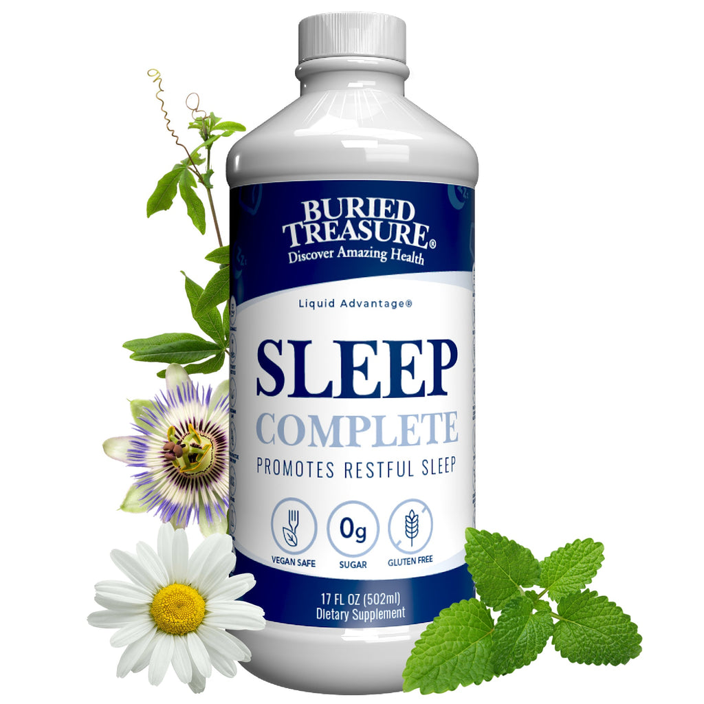 Sleep Complete Liquid | Melatonin, Magnesium & Calming Herbs | Zero Sugar | 16 Servings