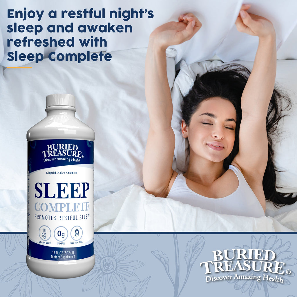 Sleep Complete Liquid | Melatonin, Magnesium & Calming Herbs | Zero Sugar | 16 Servings